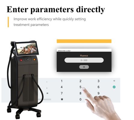 কার্যকর ফলাফলের জন্য ধ্রুবক শক্তি আউটপুট এবং অভিন্ন স্পট আকার প্রদানকারী এর্গোনমিক ডায়োড লেজার চুল অপসারণ ডিভাইস