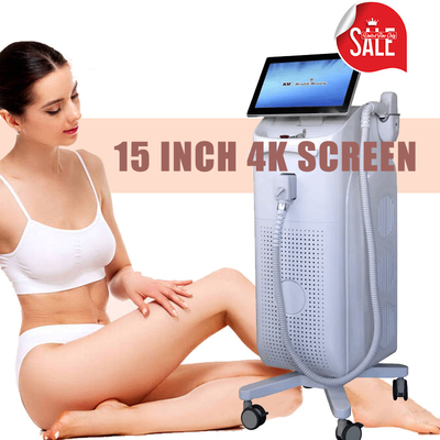 800W - 1600W ডায়োড লেজার চুল অপসারণ মেশিন 3 Waves 808nm 755nm 1064nm